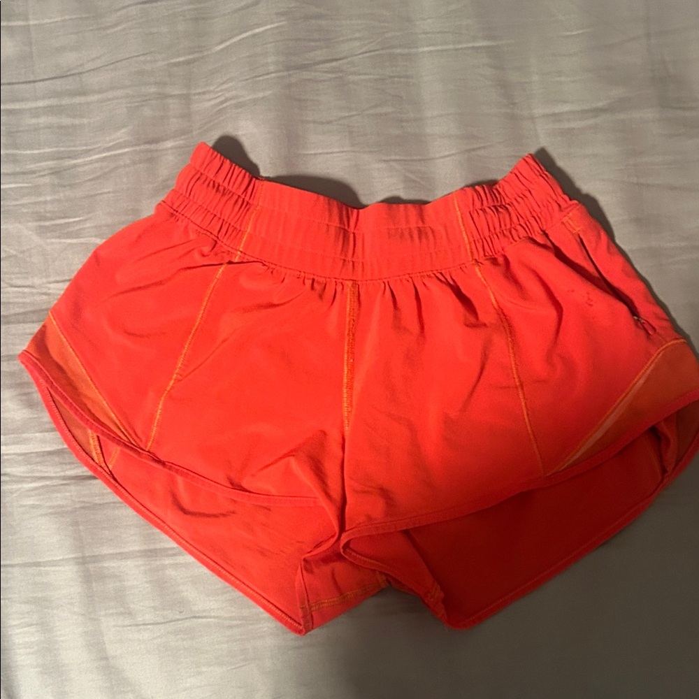 Lululemon Athletica Bright Red Athletic Shorts///liner is cut out!
